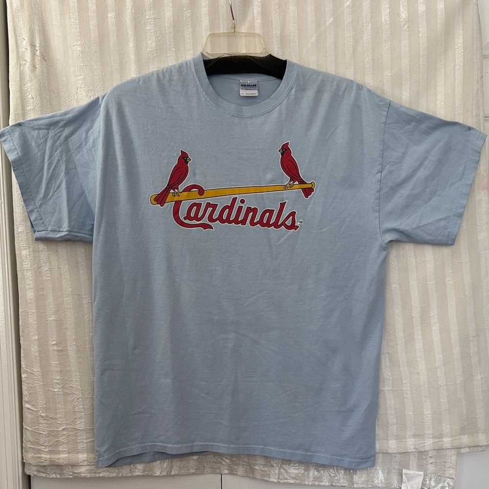 St. Louis Cardinals Light Blue Herzog-24 T-Shirt, XL